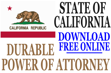 Durable Power of Attorney California