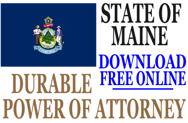 Durable Power of Attorney Maine